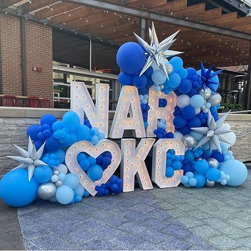 Miniatura 18 de Kit de columna de globos para piso, juego de 2, decoración de fondo de torre de globos con soporte, base y poste para bodas, baby shower, fiesta