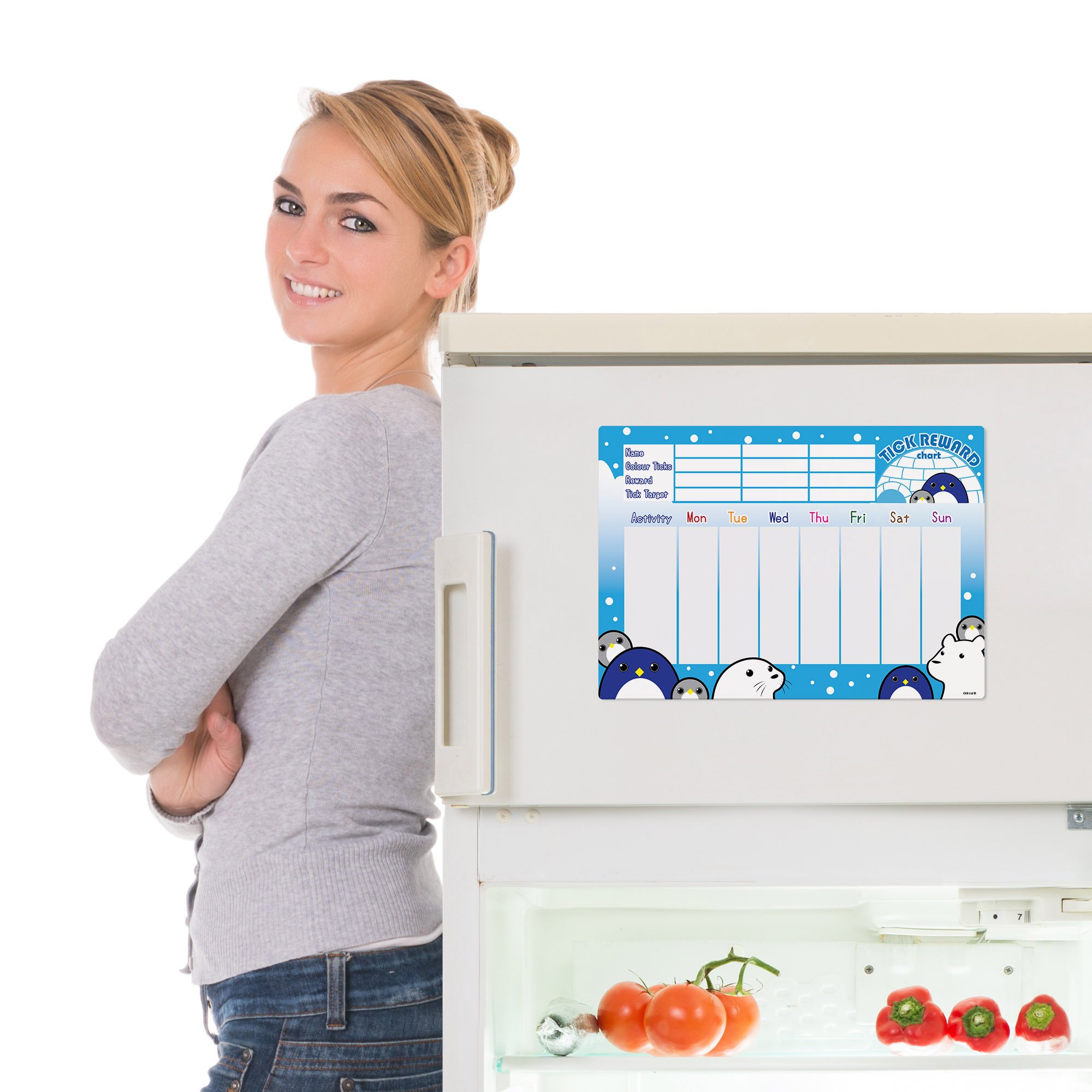 Buy CKB LTD® REWARD CHART Penguin and Friends FRIDGE BOARD 7