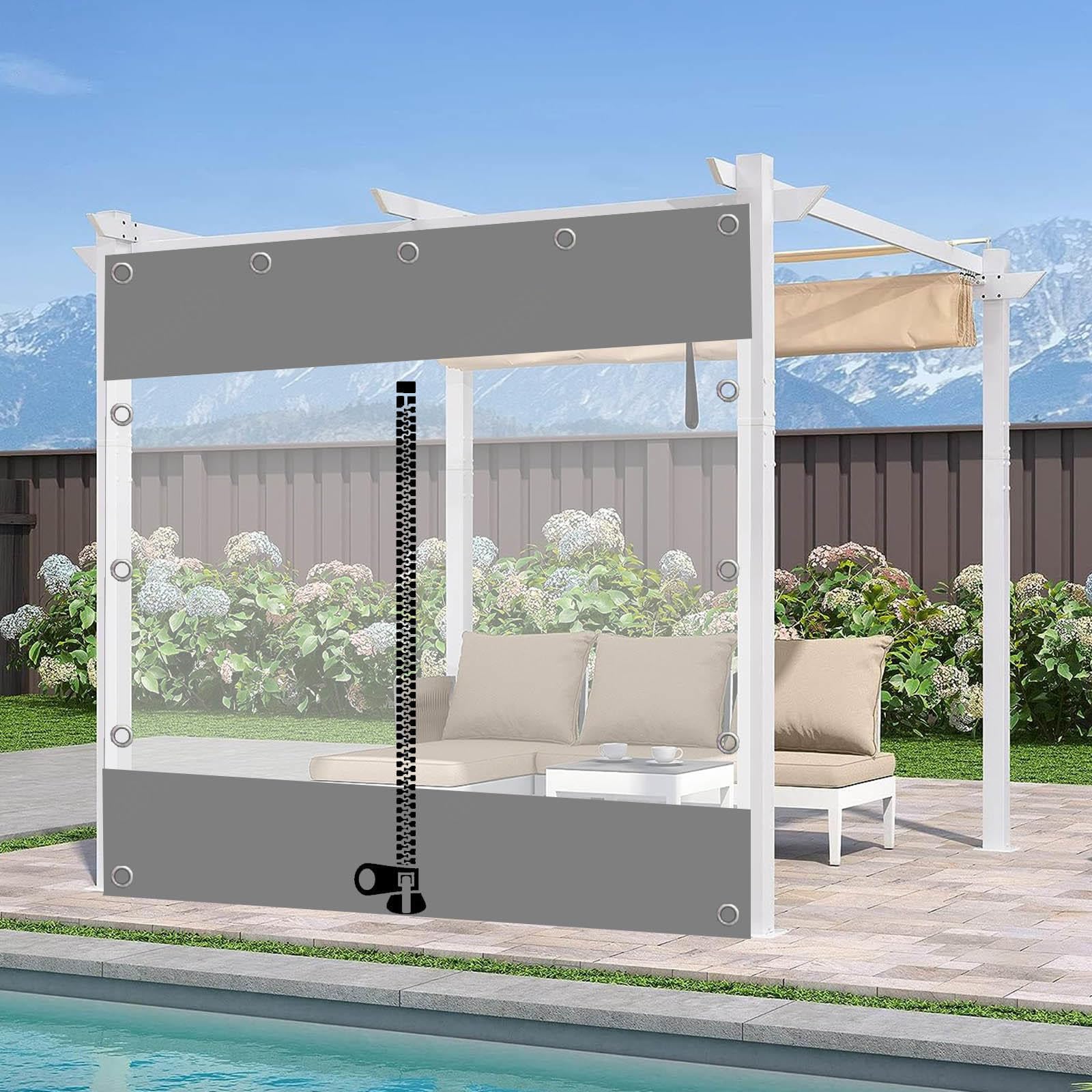 Bâche résistante aux intempéries rideaux d'extérieur pergola étanche