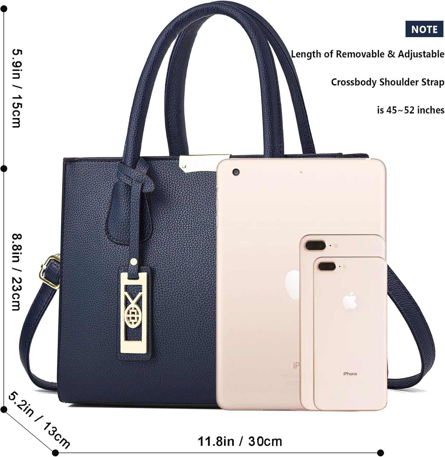 CHICAROUSAL Crossbody Purses and Handbags for Women PU Leather Tote Shoulder Bags Top Handle Satchel - Image 7