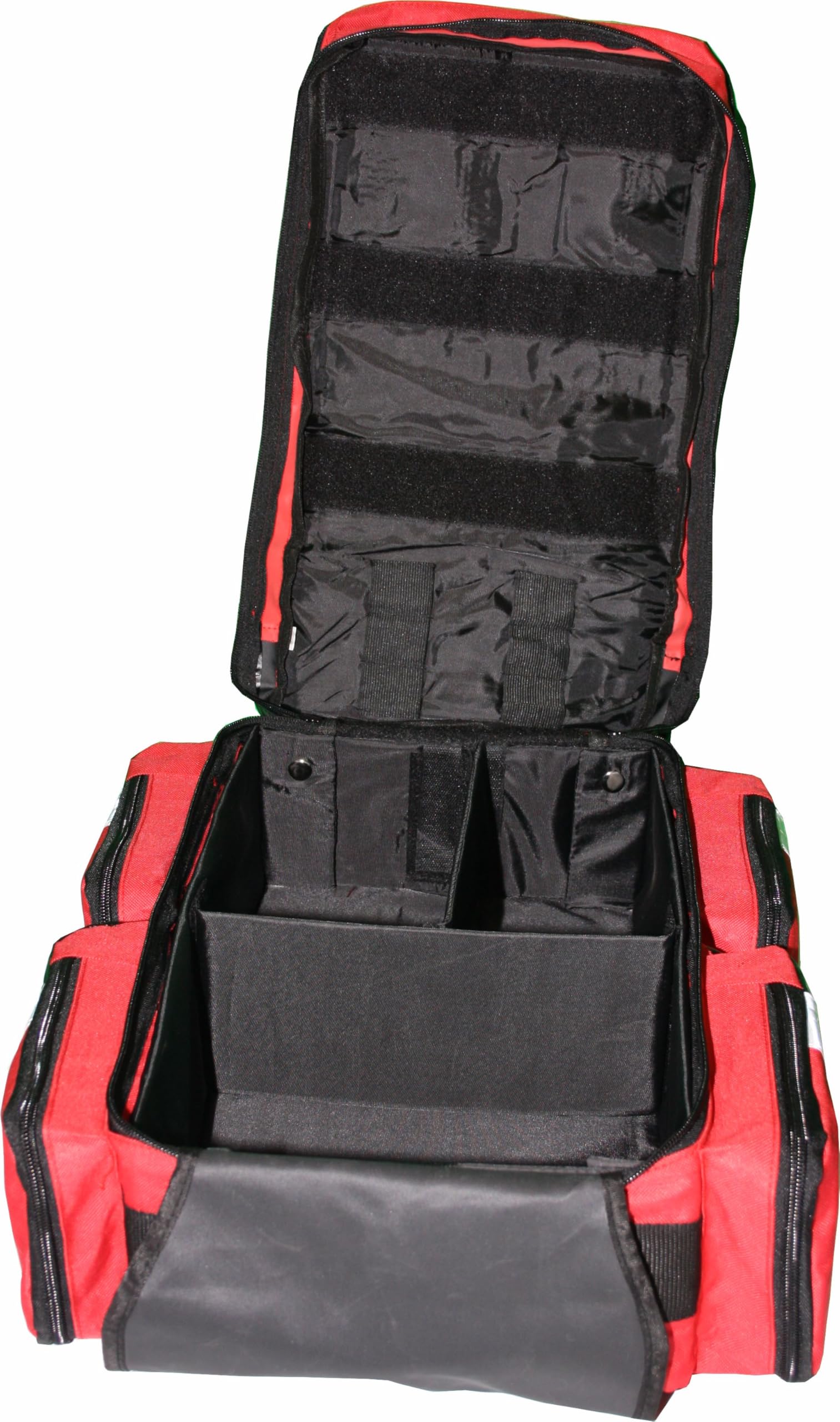 Team Impuls - Notfallrucksack - rot - Nylon - LEER - mit 4 Außentaschen - Gr. M