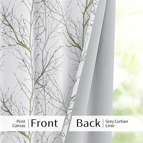 Vista 54 de Fmfunctex. - Cortinas con estampado de ramas. Rama Amarillo