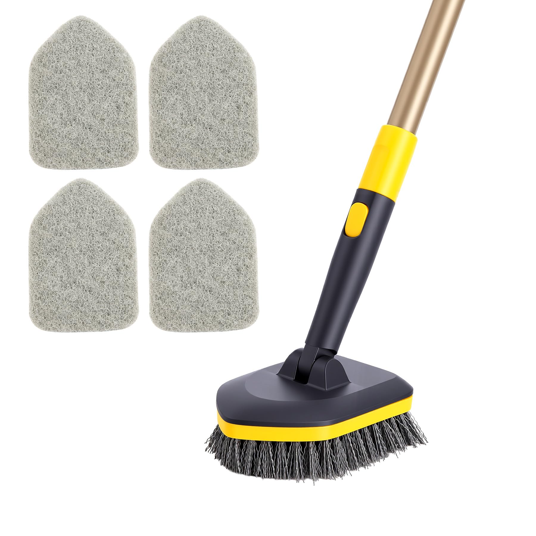 Amazon.com: Yocada Tub Tile Scrubber Brush 2 in 1 Cleaning Brush 4