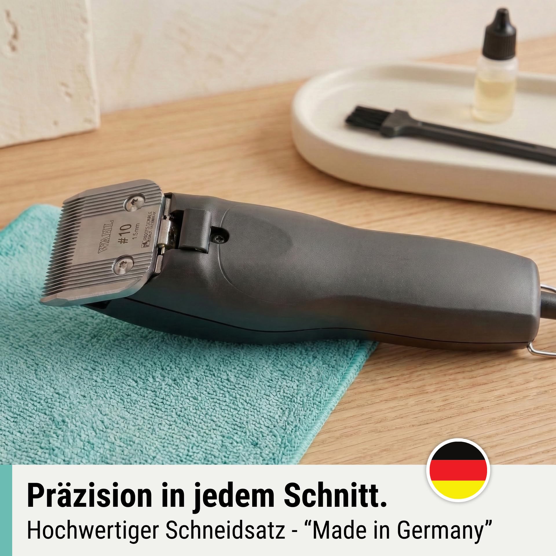 Agrarzone Wahl Max 50+ Hundeschermaschine Schermaschine Hund Moser Schur | Aufsteckkamm-Set, verfilztes Fell, Langhaar, leise, 2 Leistungsstufen
