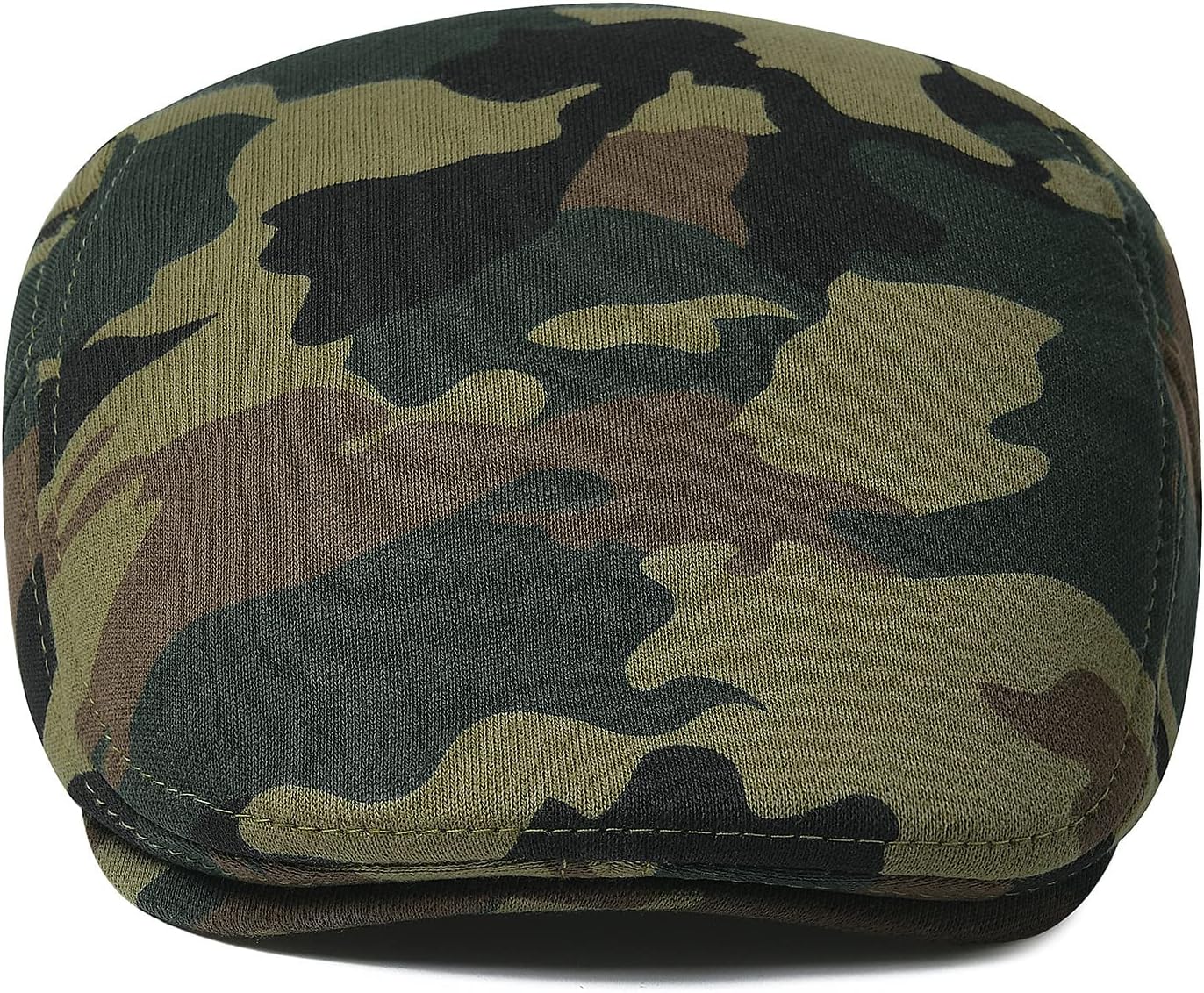 VOBOOM Men Newsboy Cap Cotton Flat Ivy Gatsby Driving Hat (Green Camouflage) - Image 3