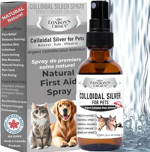 Líquido de plata coloidal Spray tópico natural de plata coloidal para curación, cuidado de la piel, tratamiento de infecciones por levaduras, kit
