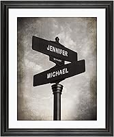 Vista 14 de Impresión personalizada para parejas y familias – Regalo de boda, aniversario o nuevo hogar – Nombres y fecha personalizados – Arte de pared