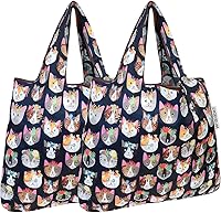Vista 45 de allydrew Bolsa plegable de nailon reutilizable (juego de 2), macarons