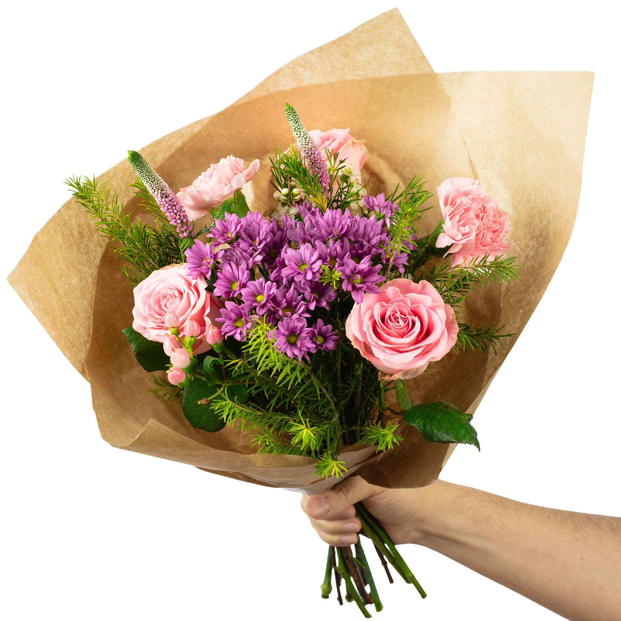 Blumenstrauß 'Garden Romance' - Größe S - Länge ca. 40 cm - Strauß frischer Blumen