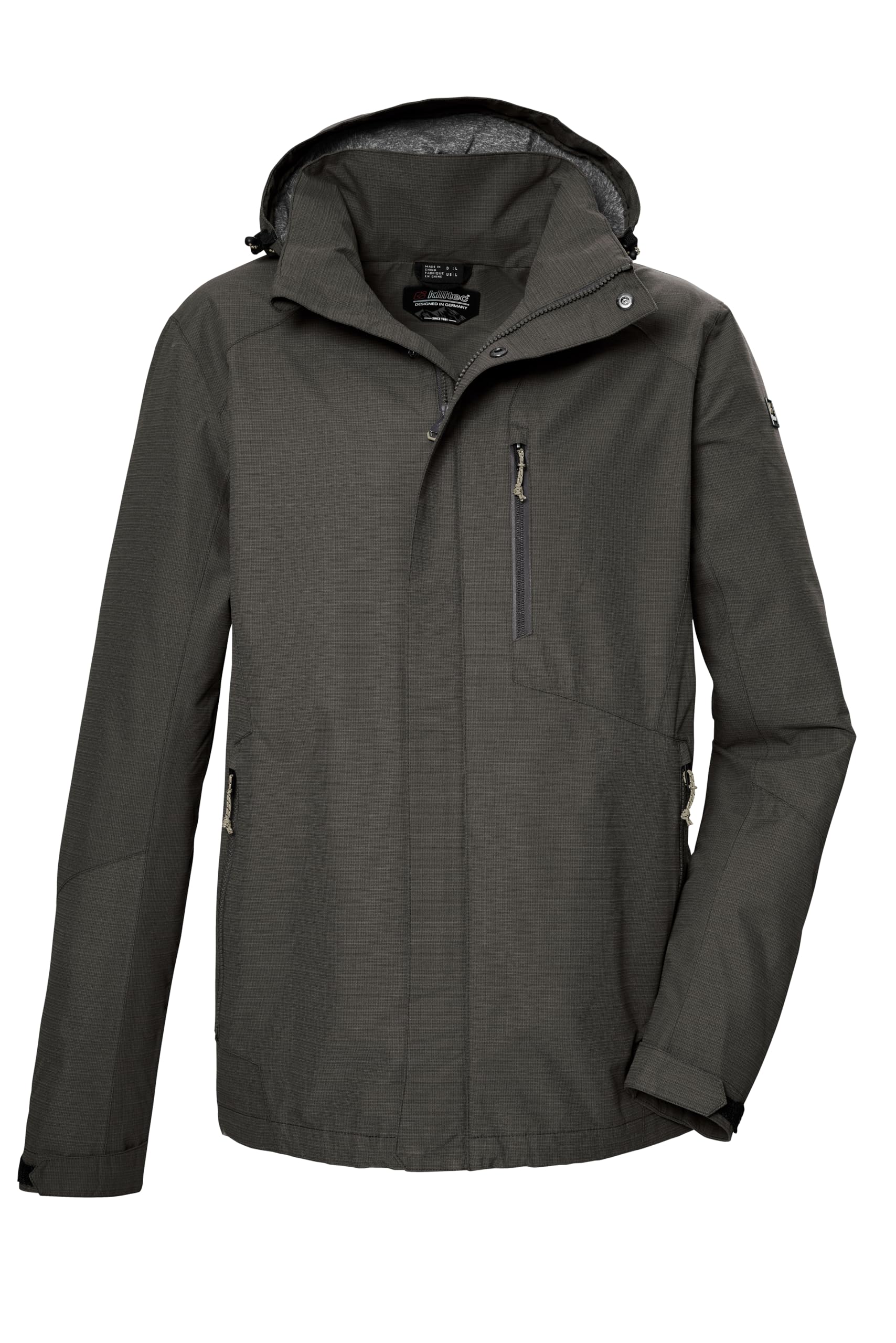 Killtec Kos 256 Mn Jckt_carleb Chaqueta funcional impermeable/chaqueta de exterior con capucha con cremallera Hombre (Pack de 1)