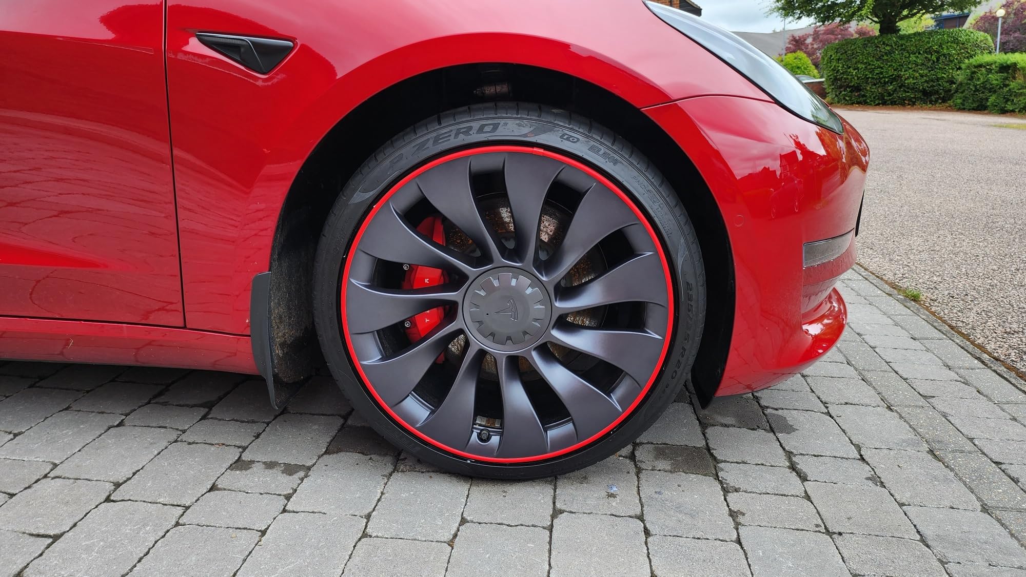 universal Felgenschutz & Styling Neu 2018 Alu Felgen Schutzring Felgenringe Felgenstyling 13 bis 22 Zoll Rim Protector Guard Ringz Felgenrandaufkleber Felgenhornschutz (Rot)