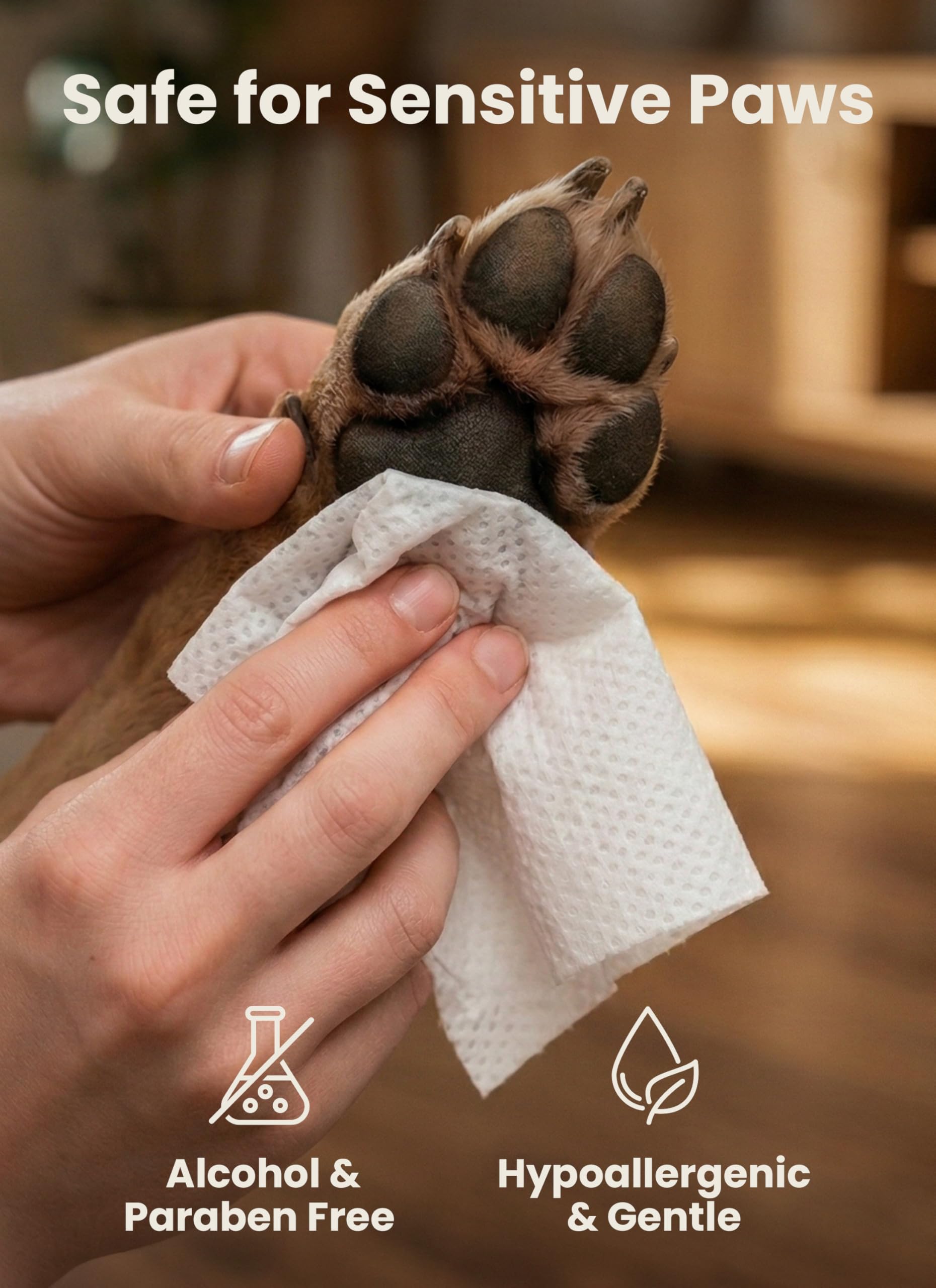 Pogi’s Dog Grooming Wipes – Hypoallergenic Pet Wipes for Paws, Body & Butt – Cleaning & Hydrating, Fragrance Free, 100-Count - image 6