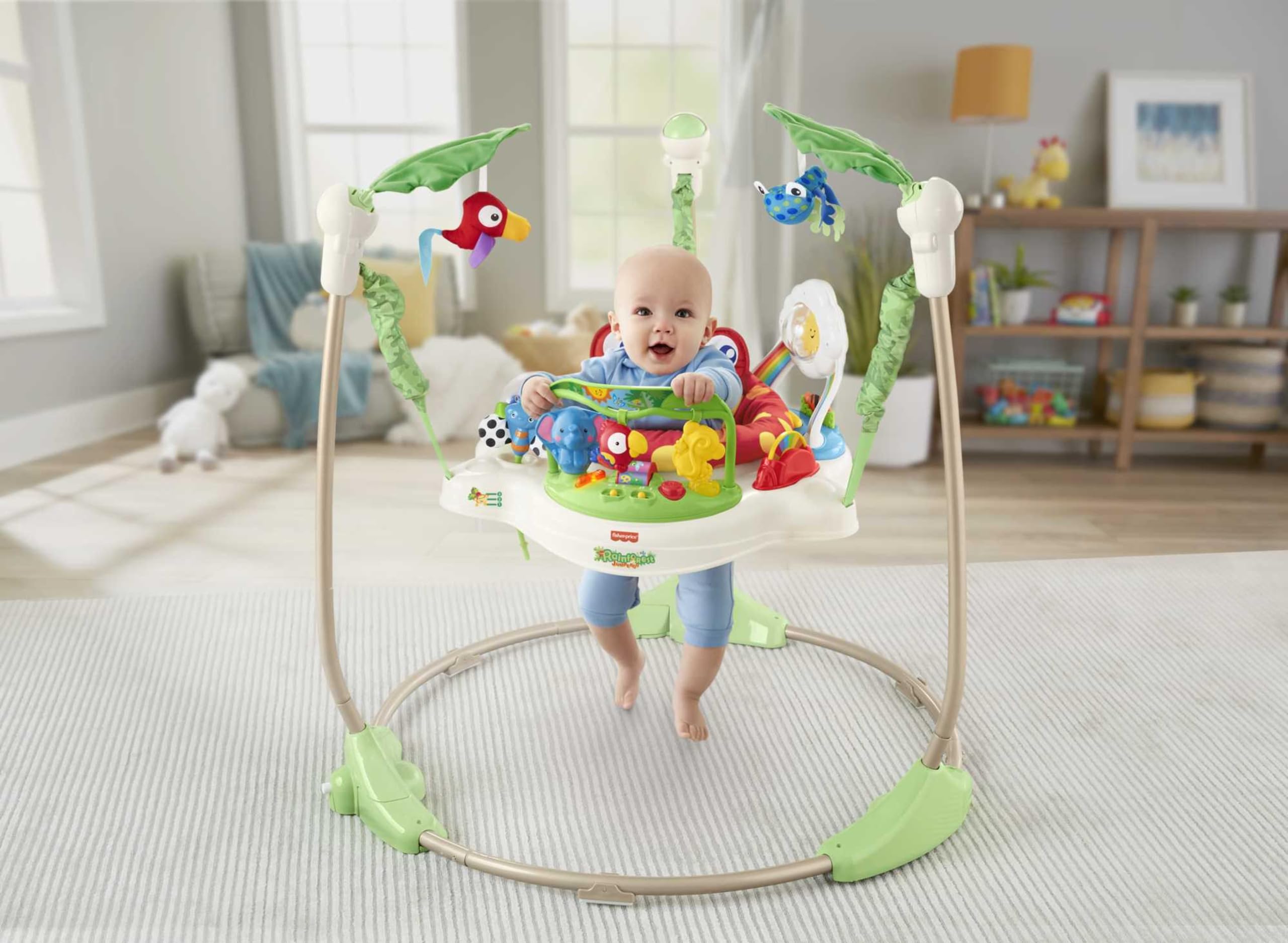 Fisher-Price Saltador Animalito de la Selva con Luces y Sonidos para bebé Mayor a 1 año