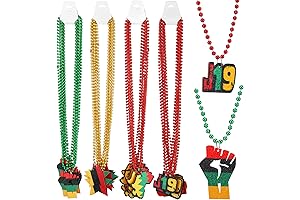 Juneteenth Beaded Necklace Set: Celebrate Freedom and Heritage