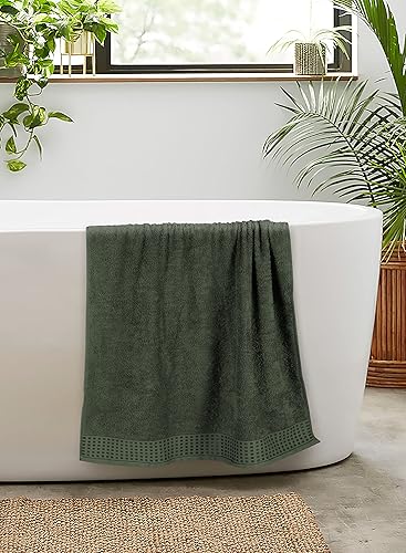 Vista 80 de GLAMBURG Juego de 6 toallas de 100% algodón ultra suave, contiene 2 toallas de baño de 28 x 55 pulgadas, 2 toallas de mano de 16 x 24 pulgadas y 2