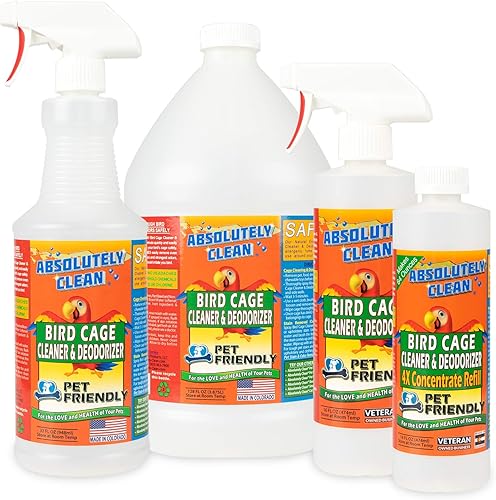 Miniatura 7 de Absolutely Clean Amazing Bird - Limpiador y desodorante para jaulas, solo rocíalimpia, elimina de forma segura y fácil la suciedad de las aves