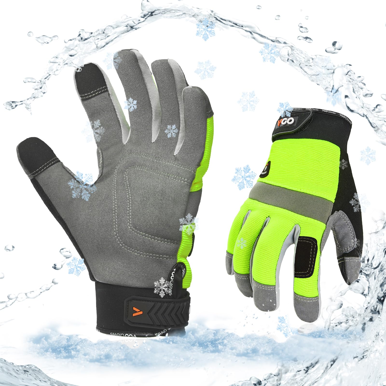 Vgo Winter Work Gloves Men Cold Weather Waterproof