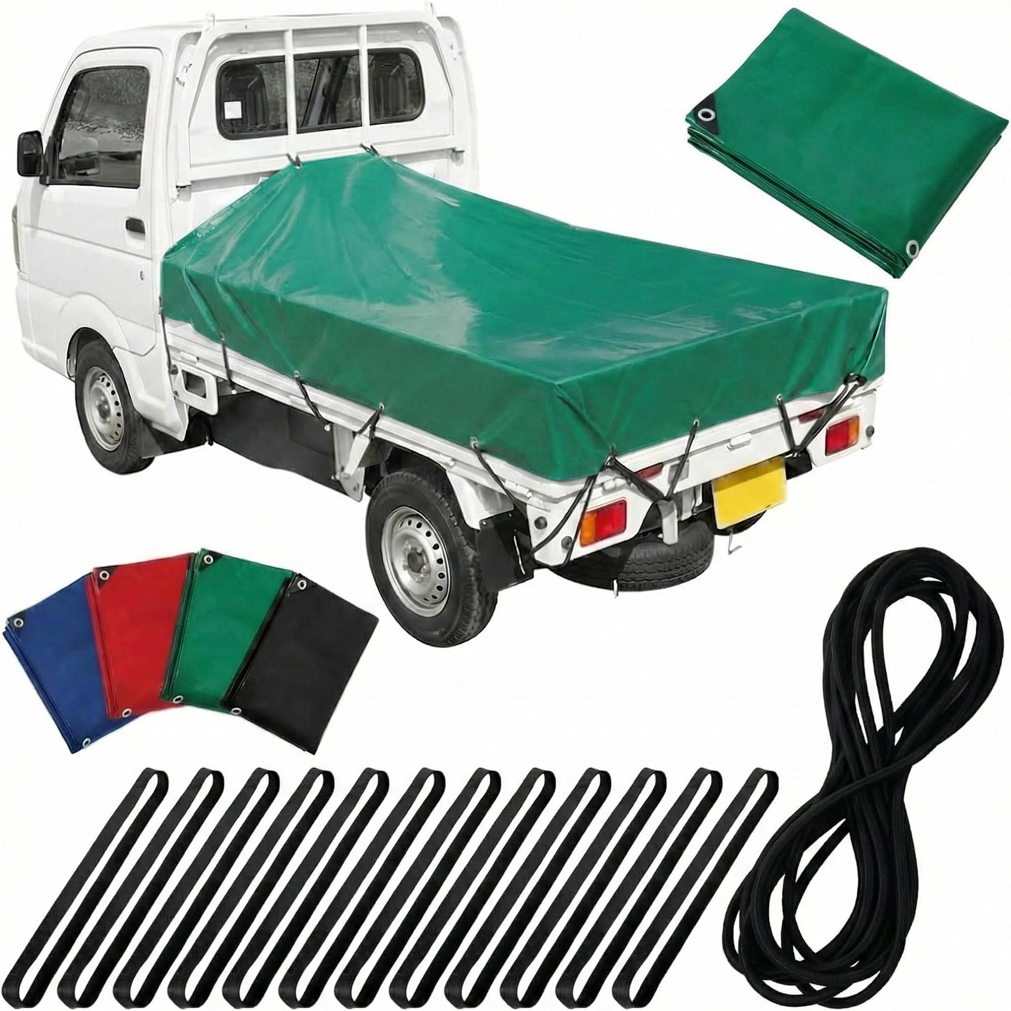 Amazon.co.jp: Webirth 荷台シート 輪っかタイプのゴムバンドと荷物