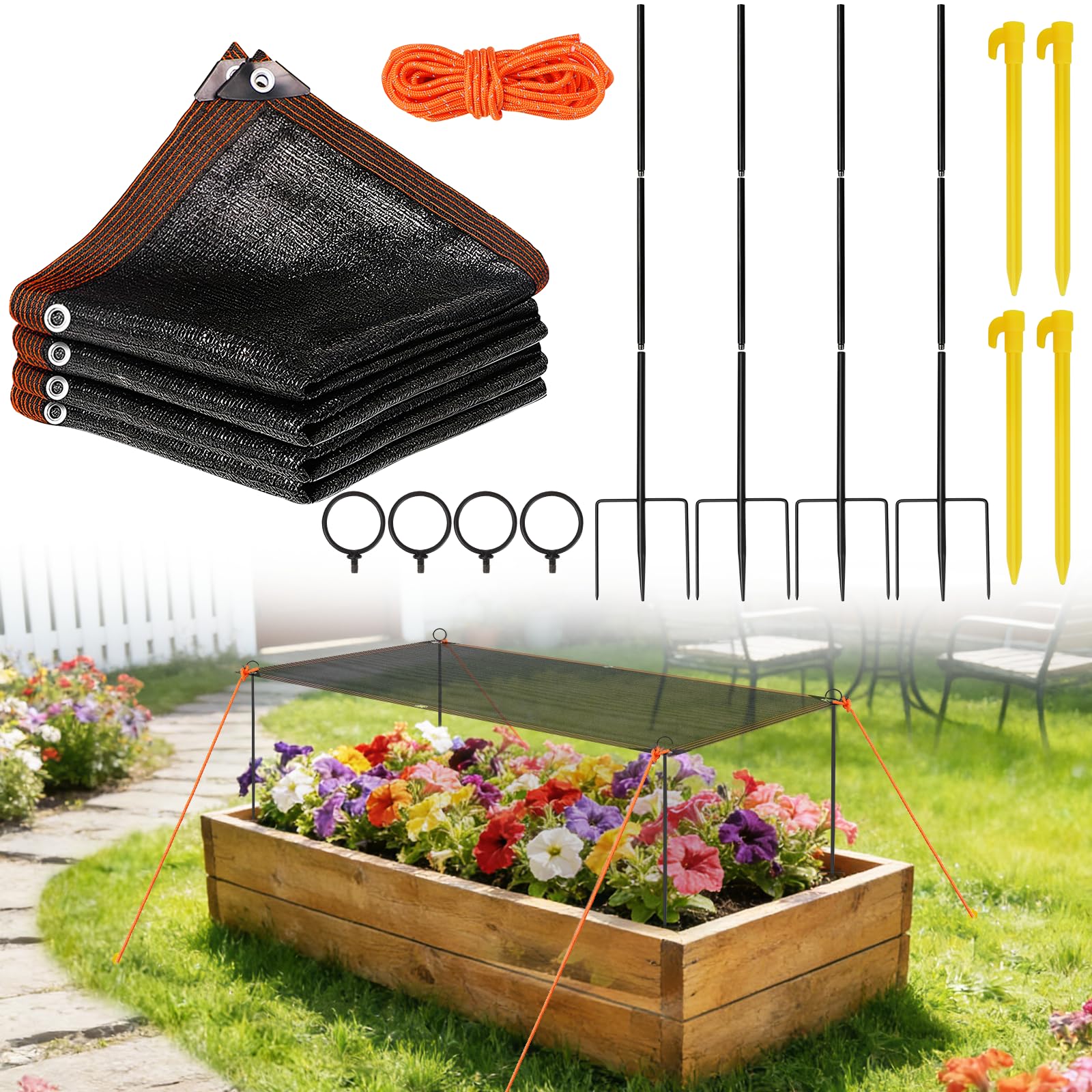 Plant Shade Cloth Kit 9.8x6.6FT