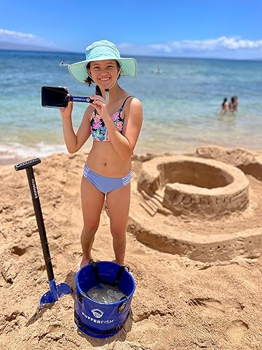 Miniatura 2 de PUFFERFISH Kit de castillo de arena, herramientas de calidad profesional para construir increíbles castillos de arena, incluyendo cubo, pala de