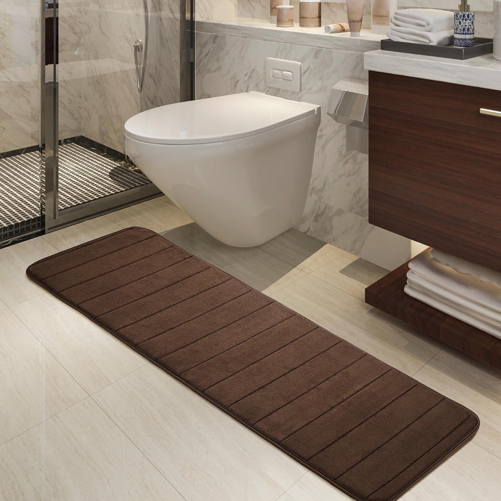 Tappeto Bagno Tappetino da bagno assorbente rettangolare