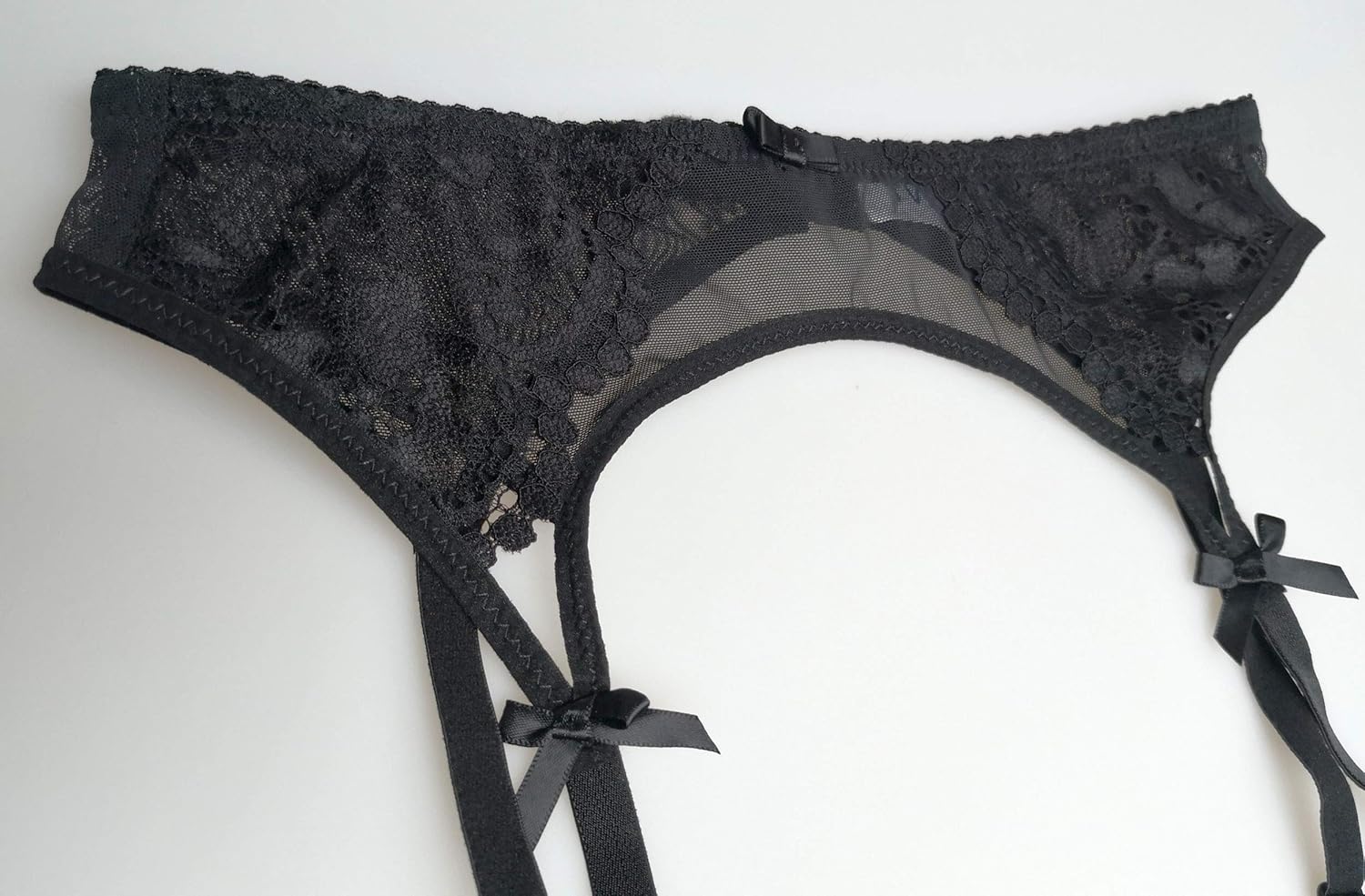 TVRtyle Women’s Black Metal Clips Sexy Garter Belts for Stockings S512 - Image 3