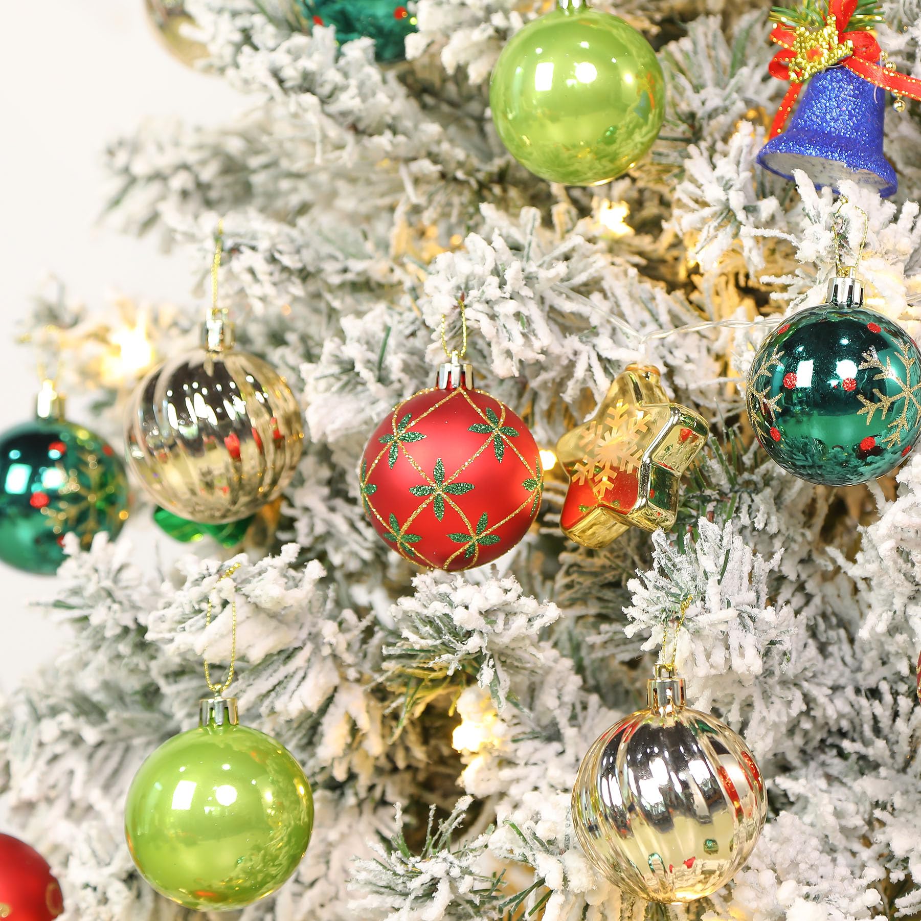 Boules De Noël Incassables Shareconn – Lot De 30 Pièces En Plastique Coloré Pour Sapin, Mariage & Fêtes
