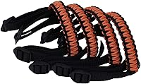 Vista 19 de BubbasGarageTv - Asas de agarre Paracord para Jeep Wrangler JL y Jeep Gladiator JT (negro)