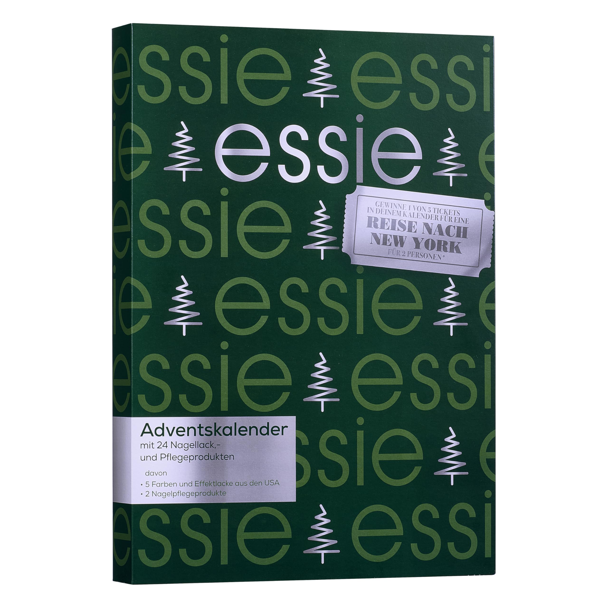 essie Adventskalender mit exklusiven Shades aus den USA, Nagellack und Nagelpflege, 24 Türchen