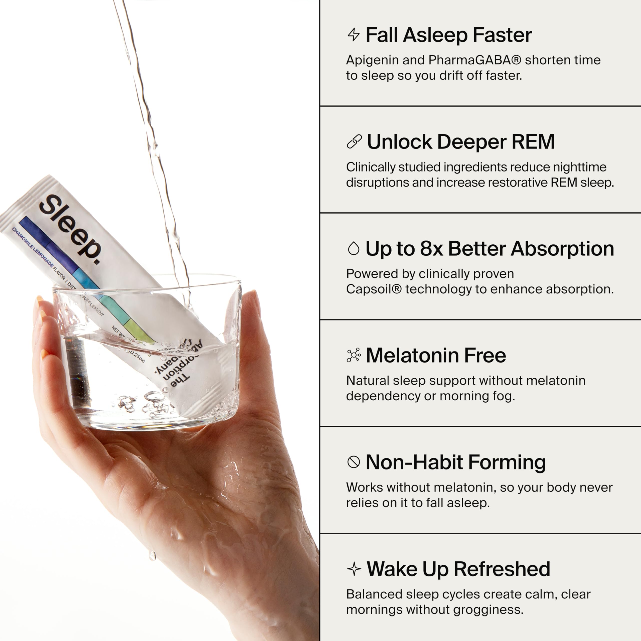 The Absorption Company Sleep Aid Powder, Calming Drink Mix Packets,14PK — Amazon image 3