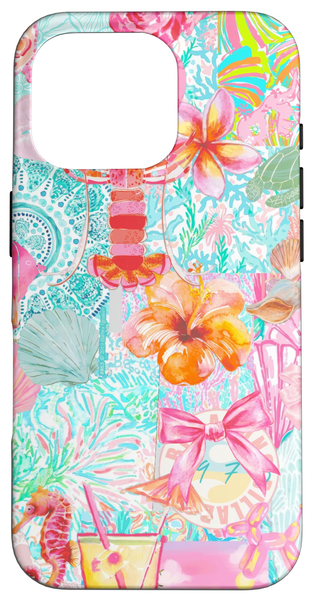 Super Cute Pastel Summer Coquette Collage Scrapbook Case for iPhone 16 Pro