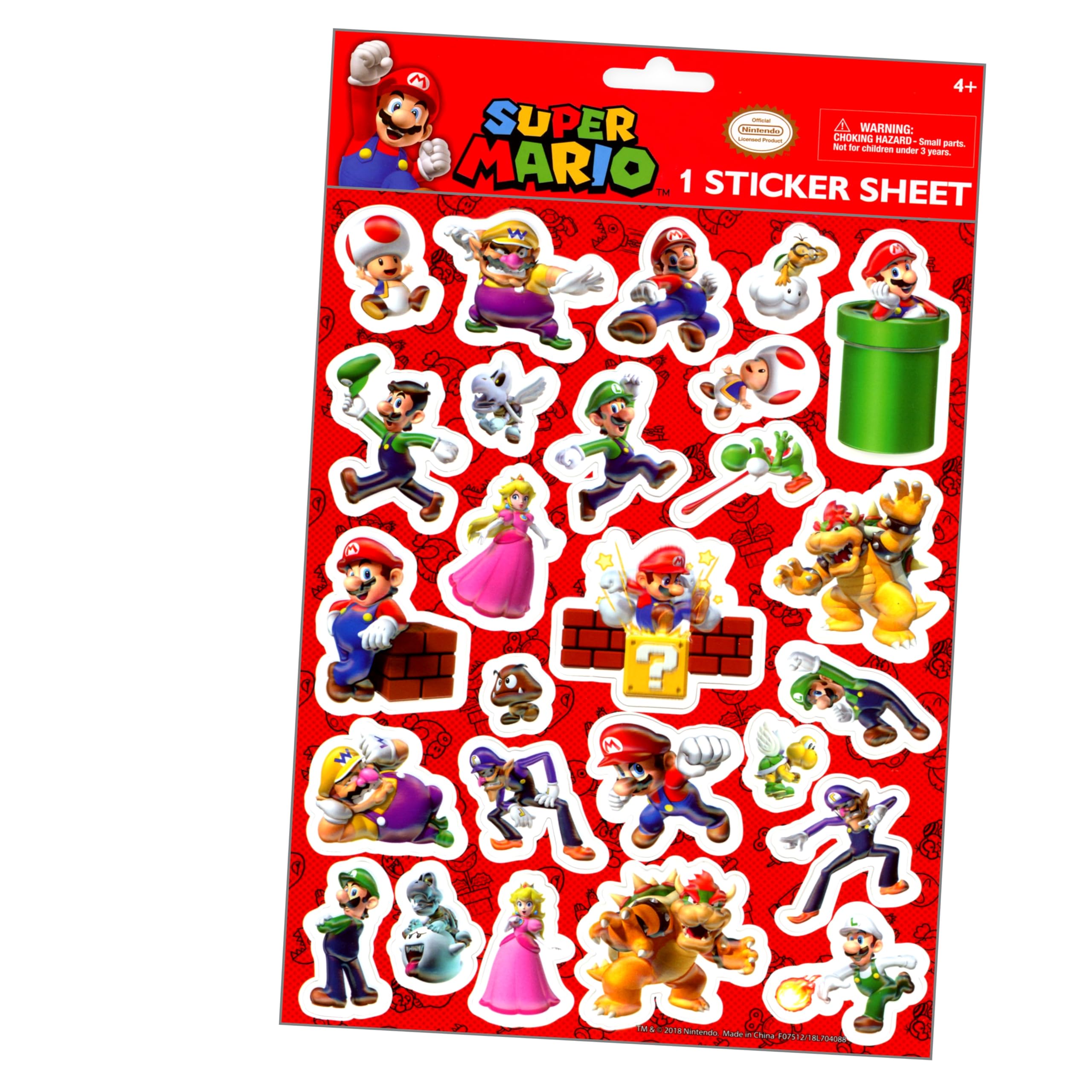 Super Mario Bros. ステッカー 3枚セット Amazon.com: DEKOSH Super