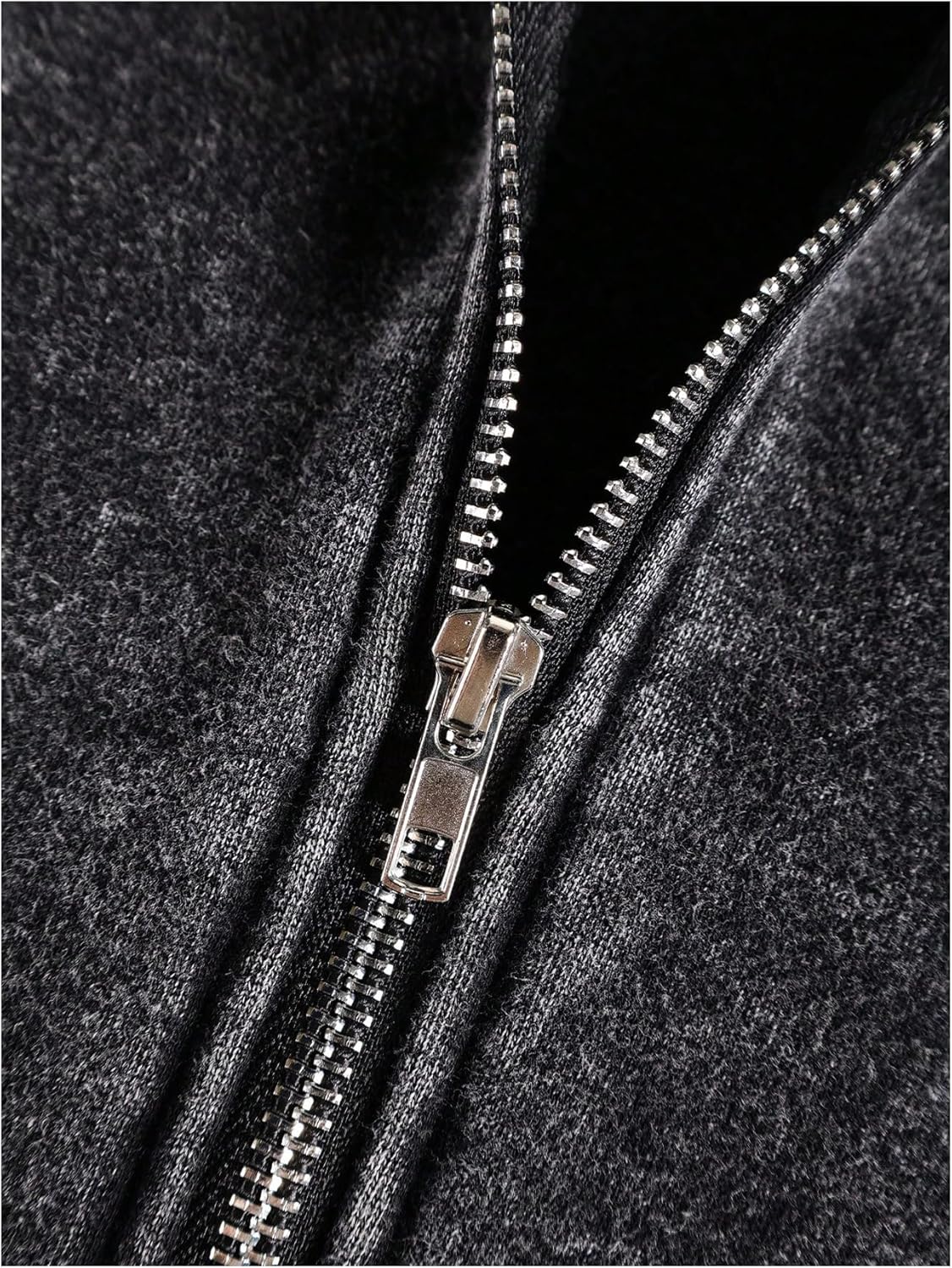 SHENHE Men's Vintage Zip Up Hoodie Y2K Gprahic Letter Print Washed Fleece Lined Unisex Fall Hoodie Sweatshirt - Image 3