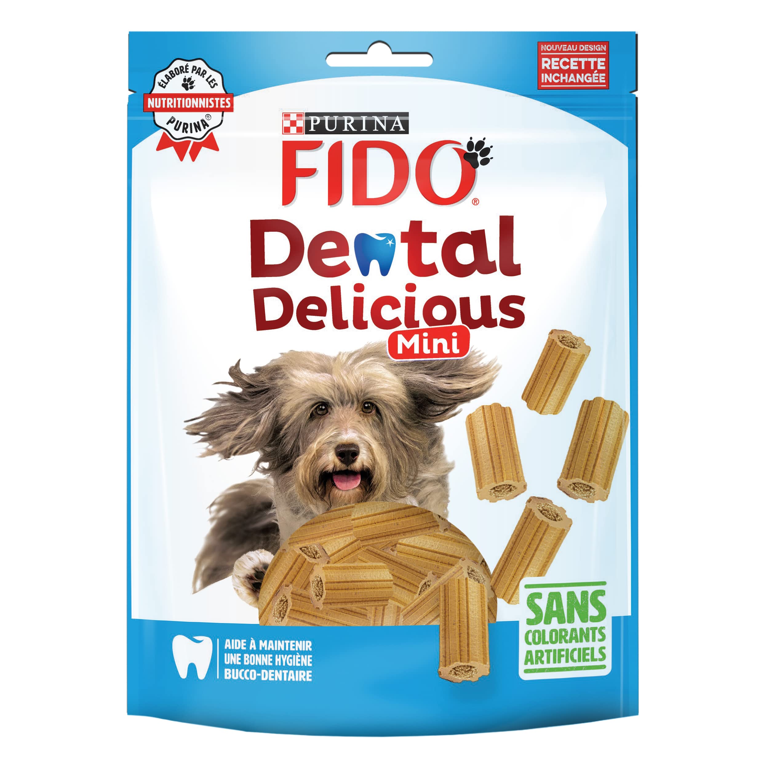 Image secondaire de FIDO | DENTAL DELICIOUS MINI | Friandises | Chien Adulte | Riches en Calcium pour des dents solides | Aide à maintenir une bonne