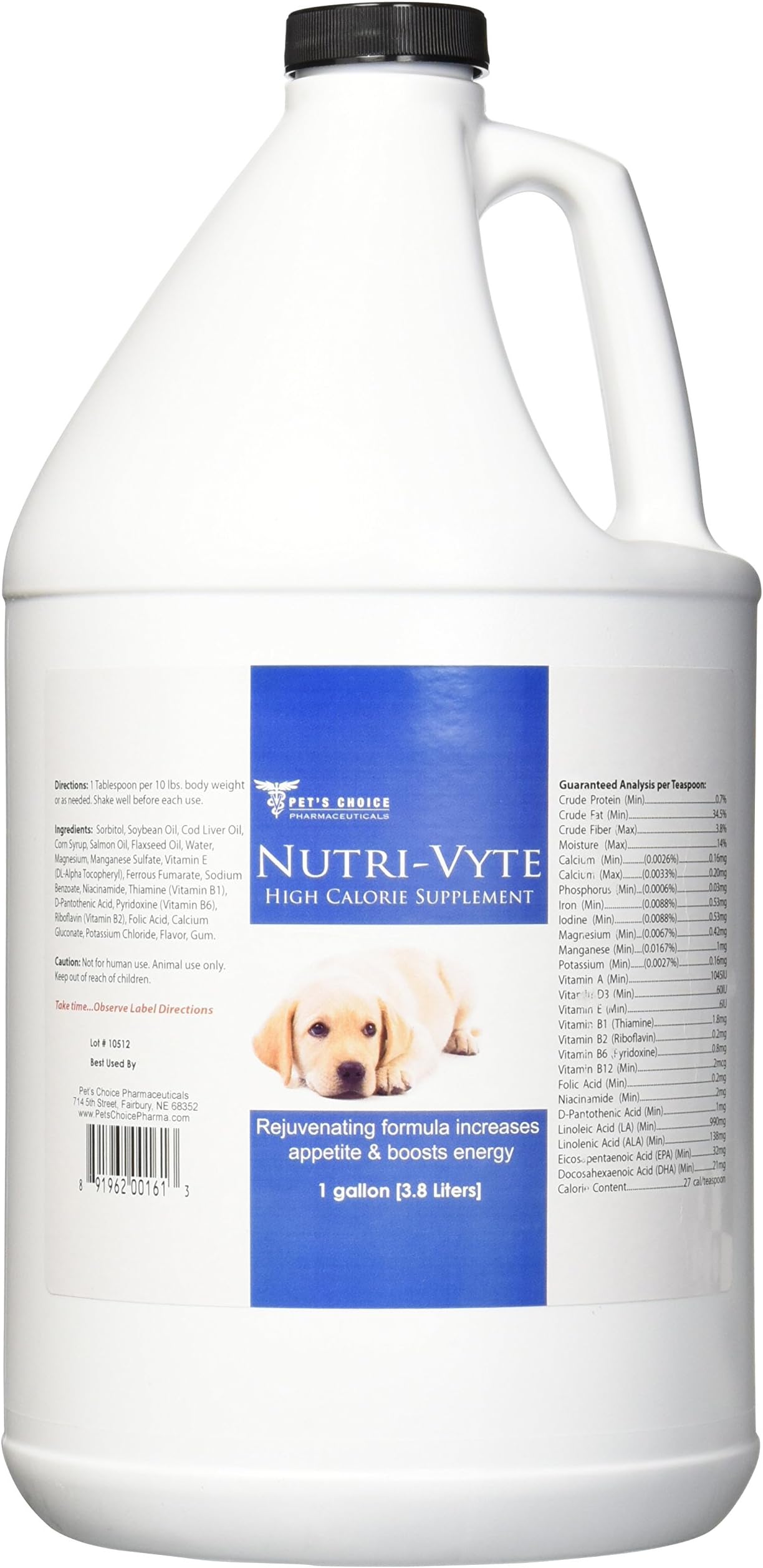Pet's Choice Nutri-Vyte Nutritional Supplement, 1-Gallon