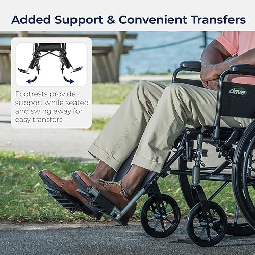 Miniatura 7 de Silla de ruedas de peso ligero con varios estilos de brazo trasero y opciones de aparejos delanteros negro K320DFA-ELR brazos que se voltean hacia