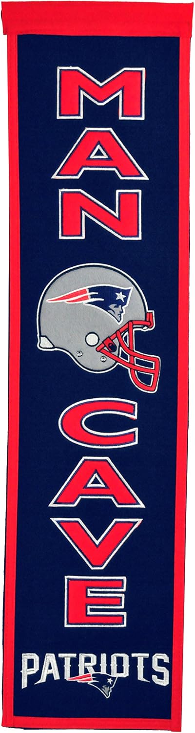 Winning Streak Sports NFL New England Patriots Man Cave Banner - Wall Decor for Sports Fans : Sports Fan Wall Banners : Sports & Outdoors
