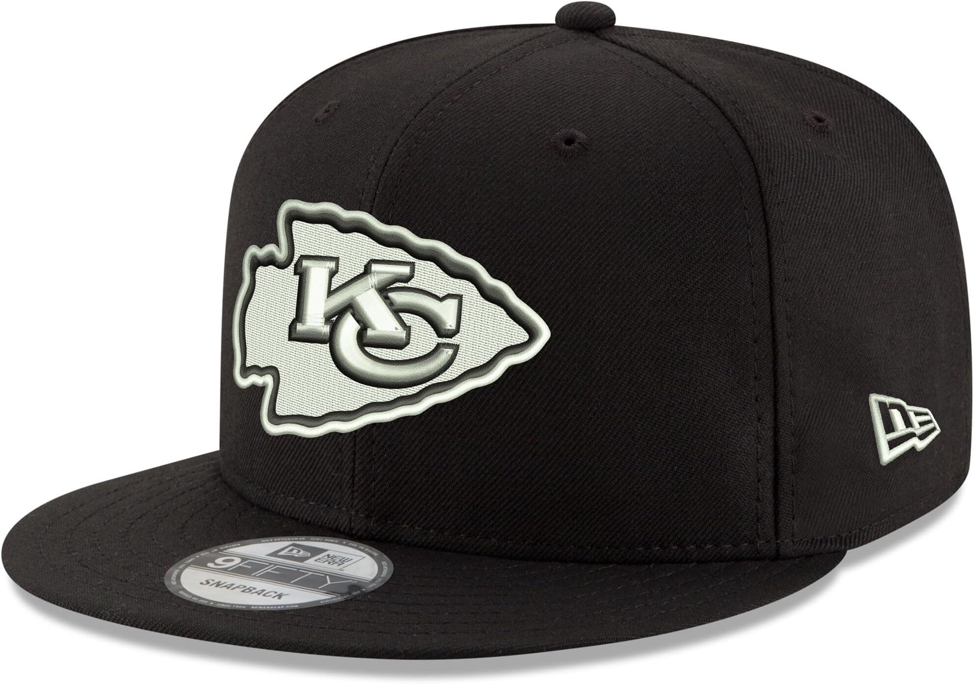 NFL 9FIFTY Black White Adjustable Snapback Hat Cap One Size Fits All