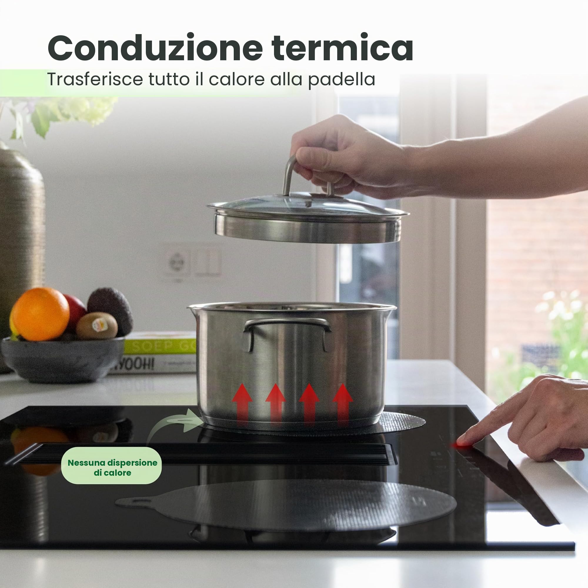 MoreCore Protezione Piano Induzione | Copri Piano Induzione | Piano Cottura Induzione | Tappetino Piano Induzione | Copri Piano Cottura | Copertura Piano Induzione | Coprifornelli | 5 Unità