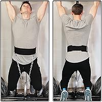 Vista 6 de Cinturón de levantamiento de pesas multiusos 2 en 1 y cinturón de inmersión con peso, ejercicio funcional, entrenamiento de fuerza, levantamiento