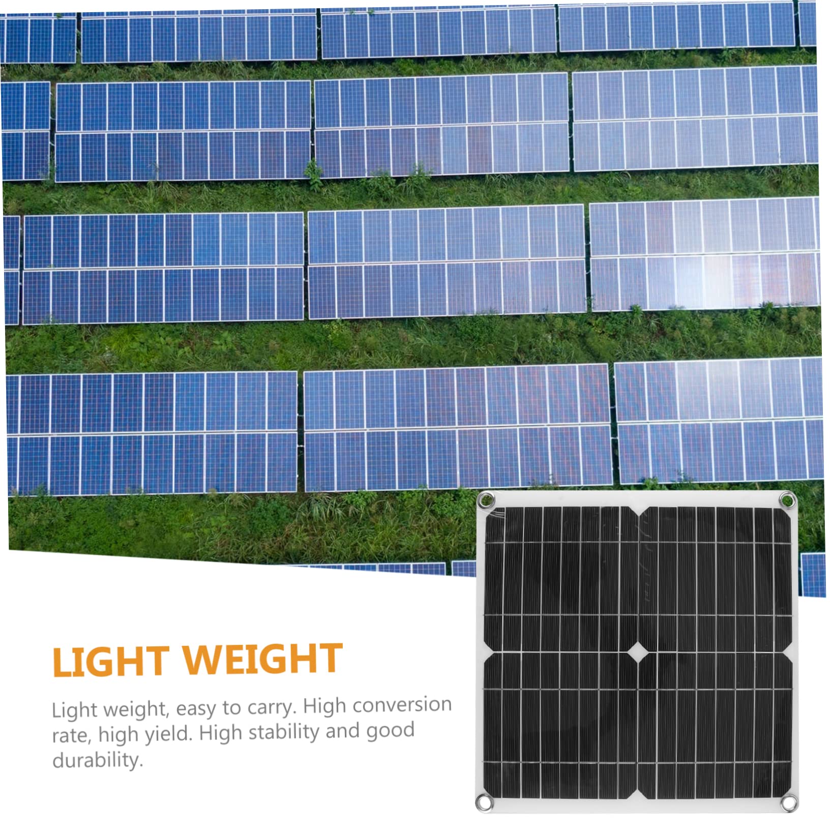 Kisangel Kits De Paneles Solares Para Exteriores Paneles Solares Fotovoltaicos Carga Solar Para Camping y Energía Móvil
