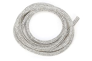 Rhinestone Chain - 6mm, 1 Yard Crystal Rhinestone Close Chain