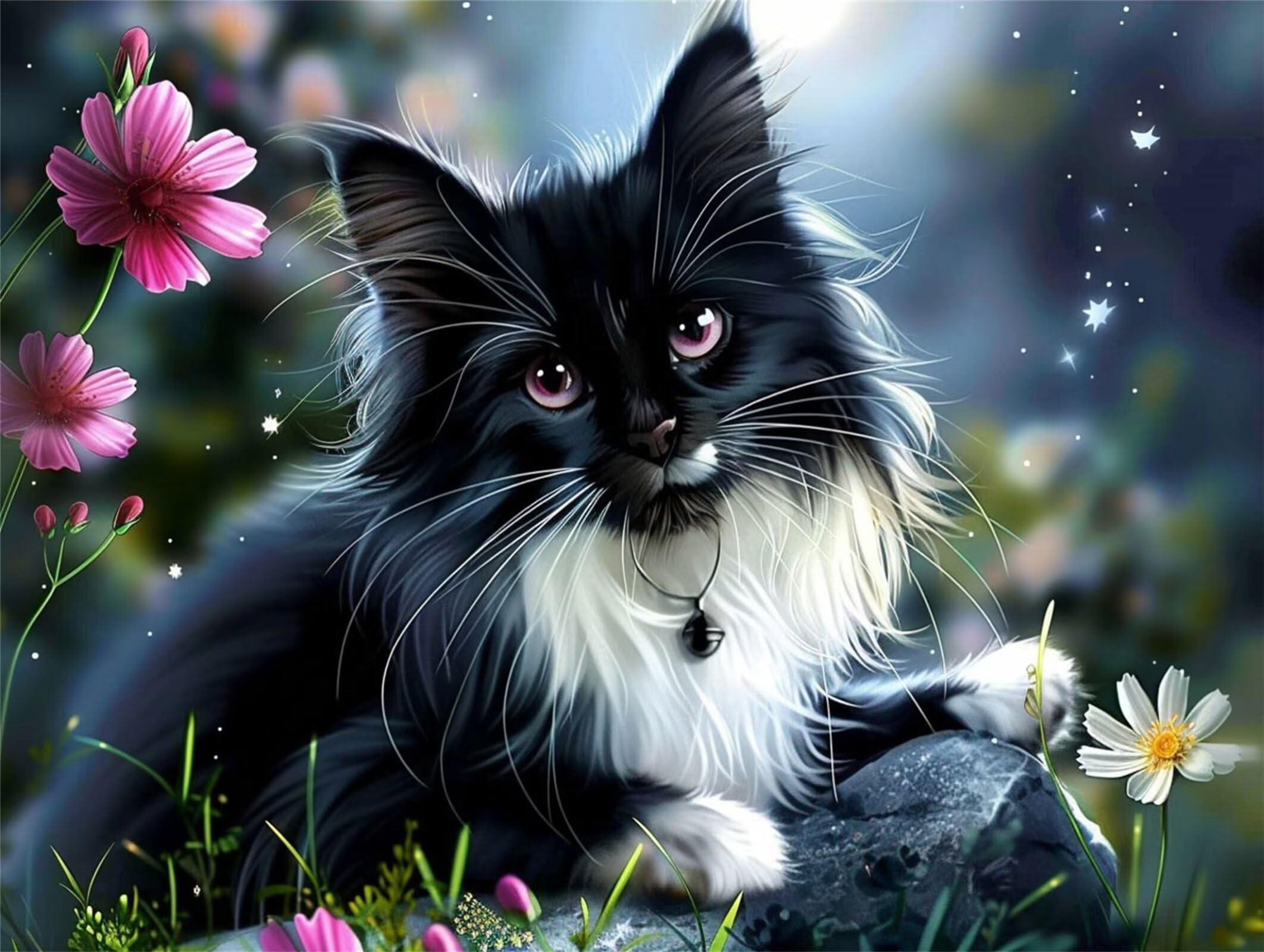 1500 sztuk puzzli dla dorosłych, gry rodzinne, kwiat kota, n-508