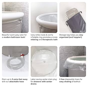 filos ポータブルバスタブ (Sサイズ) Portable Bathtub (Large) by Homefilos, Ice Bath and Cold