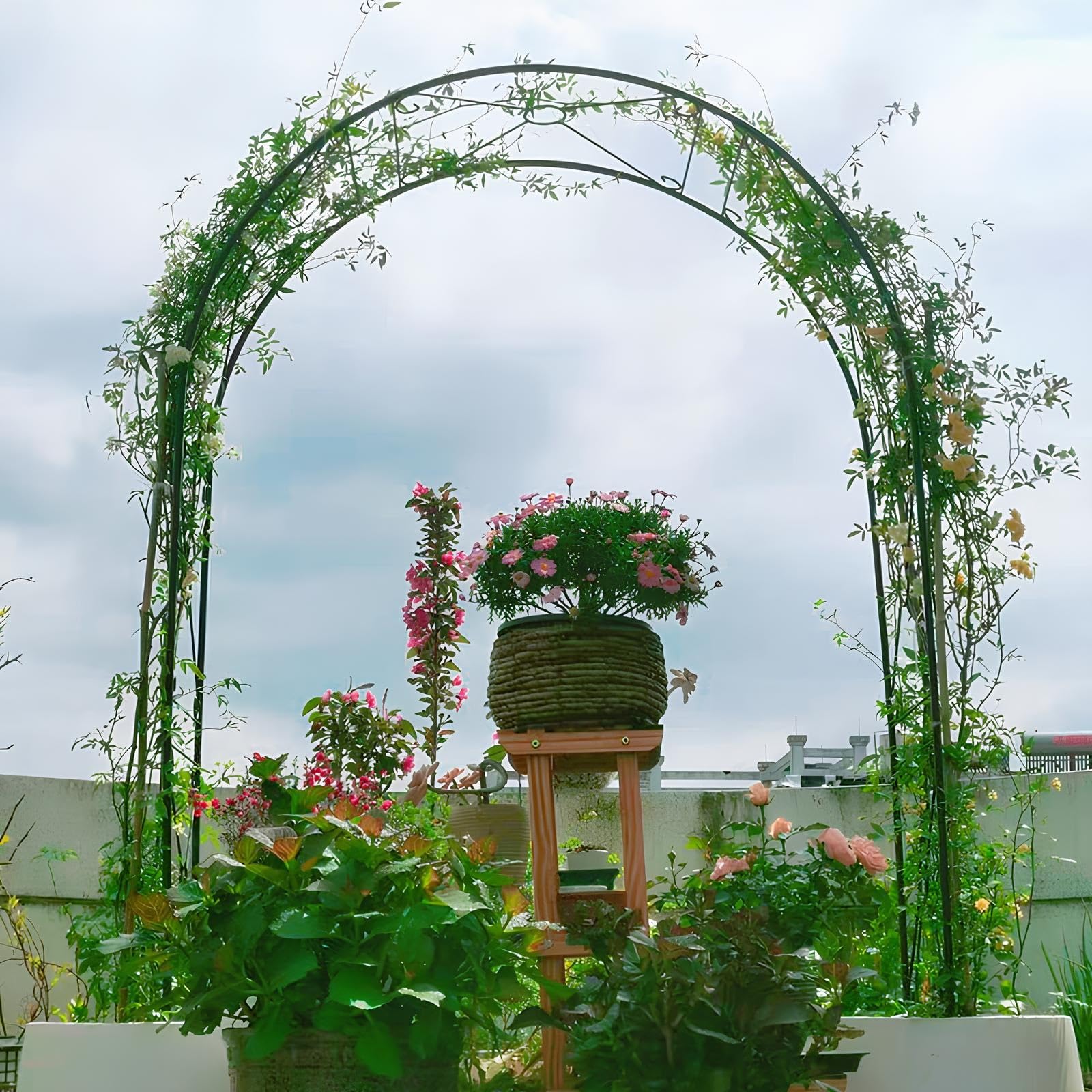 Treillis de mariage et pergola en métal pour décoration d'événements extérieurs