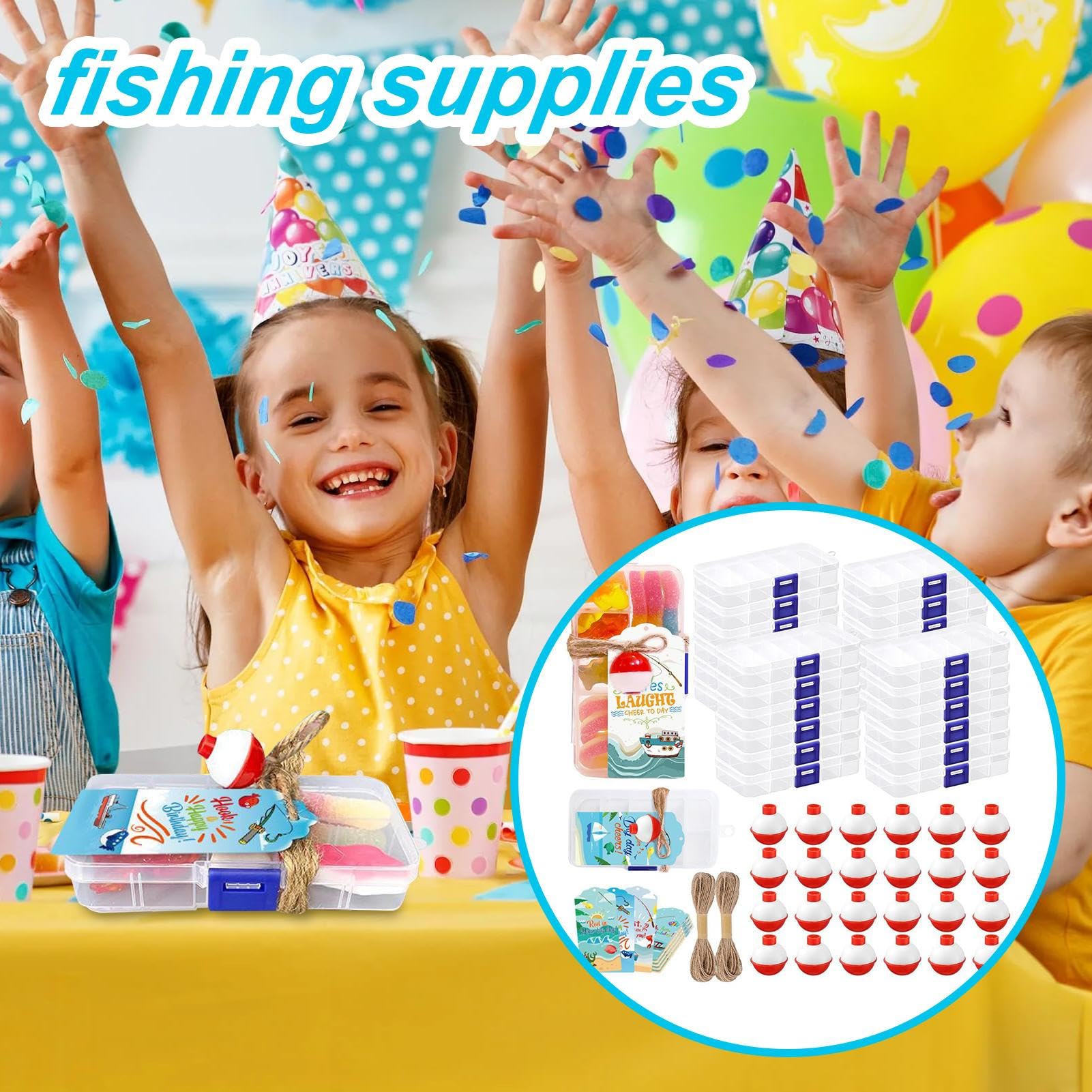 Mini Cassetta da Pesca Forniture da Pesca, Tema Pesce | PVC Forniture da Pesca Porta Esca con Galleggiante per Uomo Donna Ragazza Giovane Adolescente Moglie Marito Figlio Figlia