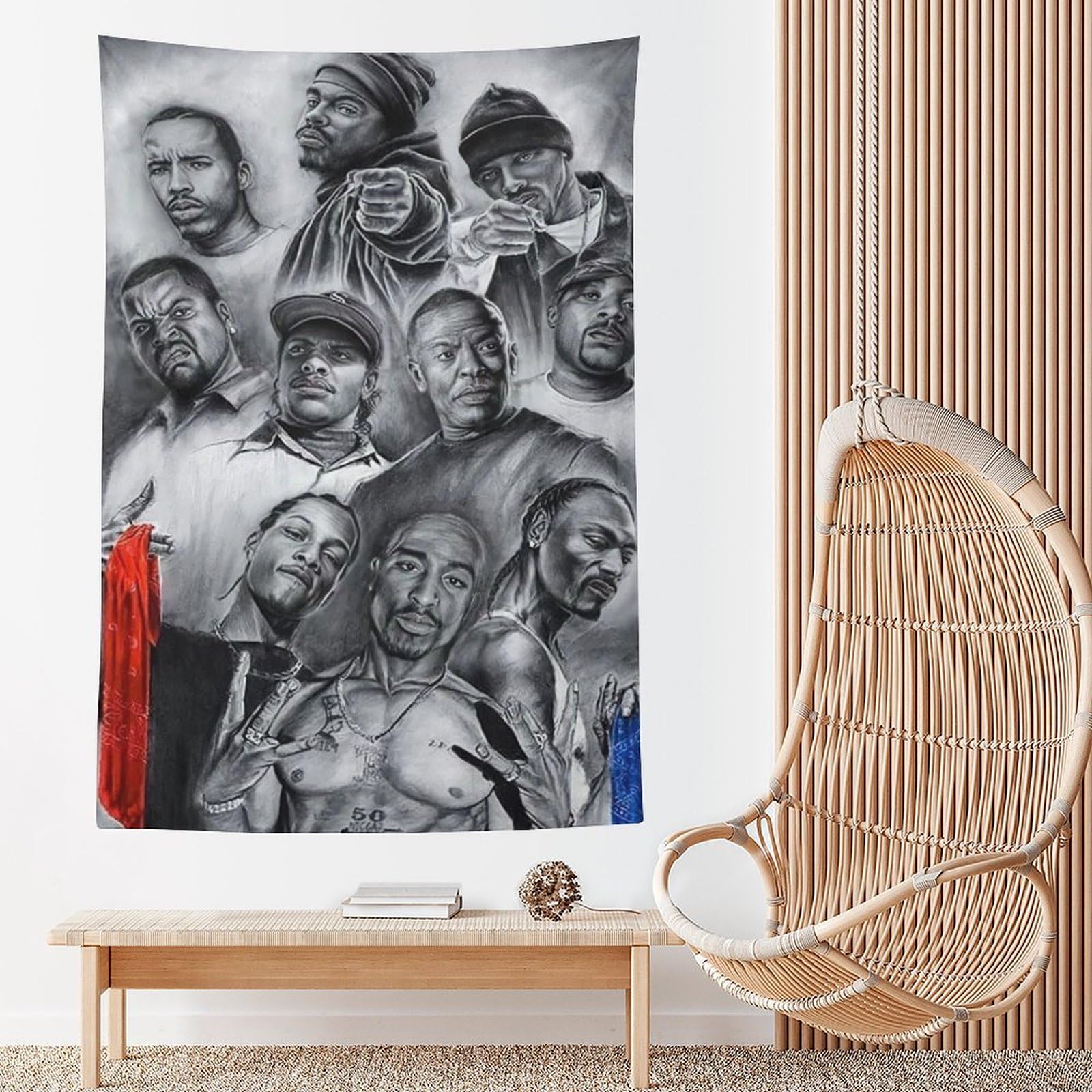 Poster da parete con cantante rap hip hop e stelle (29), decorazione per la casa, decorazione per la casa, 152,4 x 228,6 cm