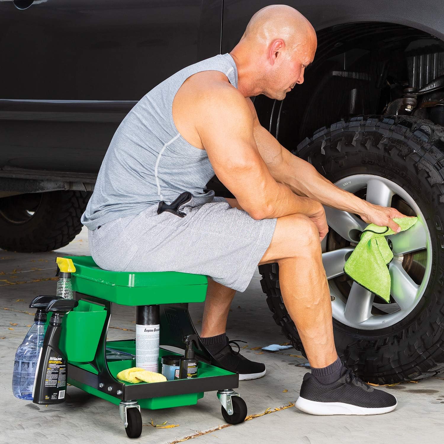 Heavy Duty Rolling Work Stool