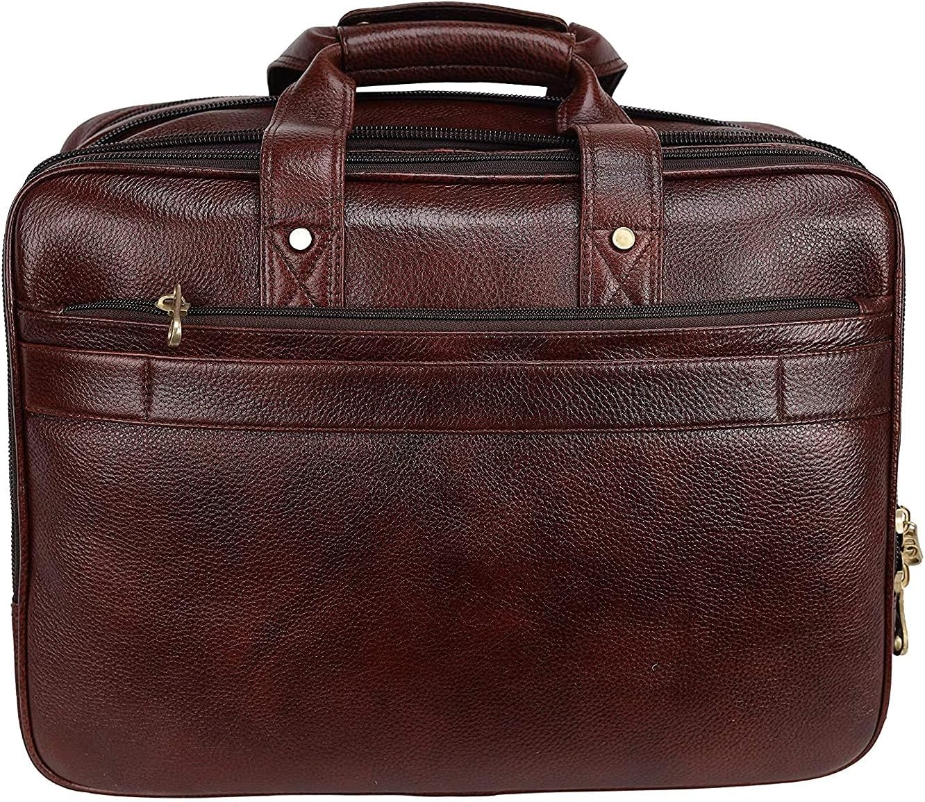 Full Grain Leather 16 Inch briefcases Laptop Messenger Bags for Men and Women Expandable Business Bag Leather Satchel Bags