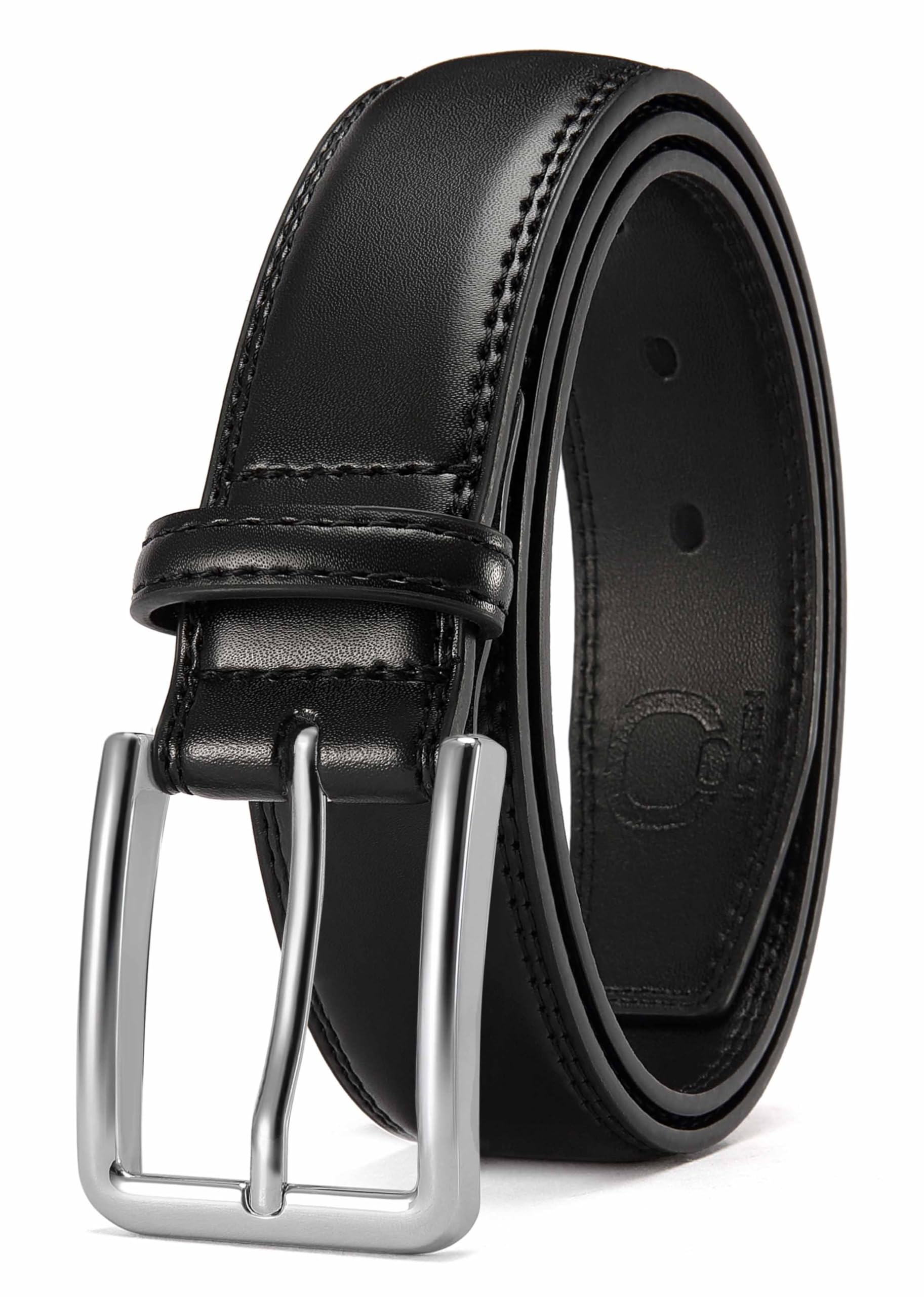 CHAOREN Leather Belts for Men - 1 3/8" Dress Belts Men - Considerate Gift for Work Business Casual Jeans